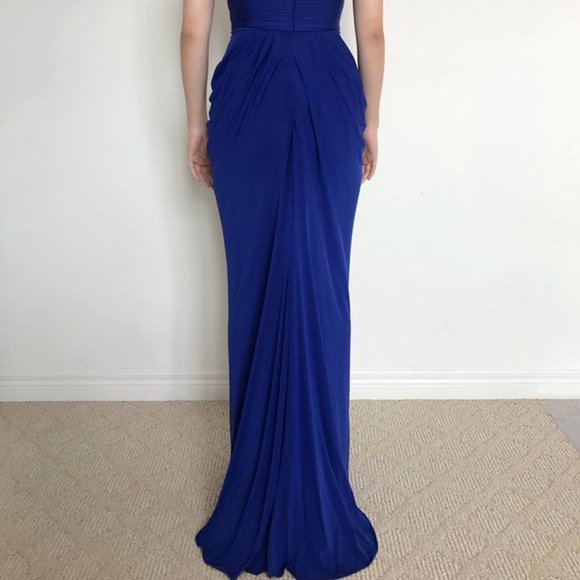BCBGMAXAZRIA Royal Blue Long Formal Dress (Size 0) - Picture 4 of 6